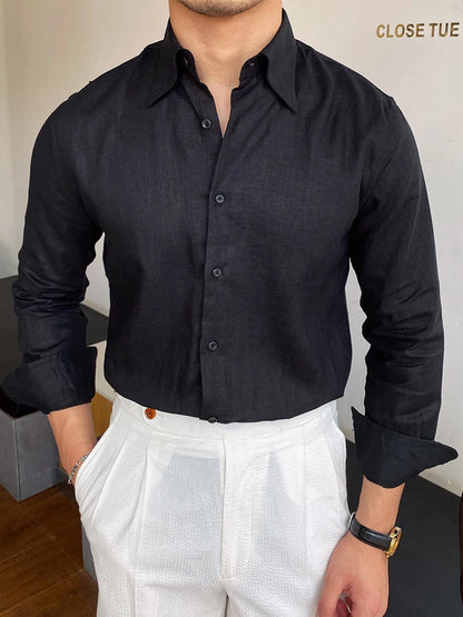 Capri Linen Button-Down