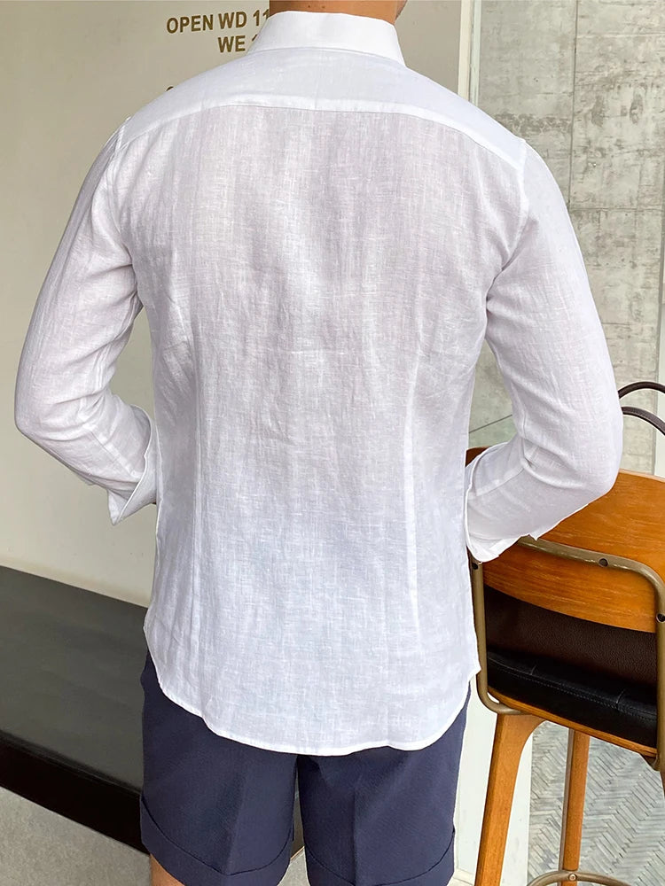 Capri Linen Button-Down