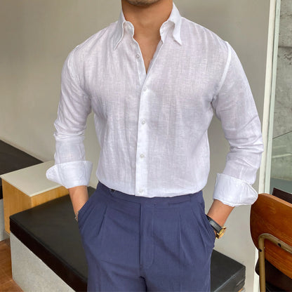 Capri Linen Button-Down