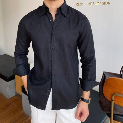 Capri Linen Button-Down